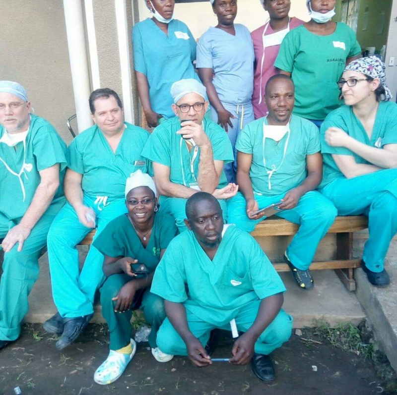 The medical team from Operation International after one of the busy days